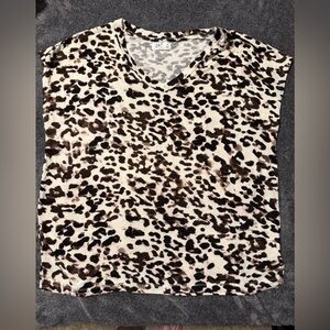 Maurices Leopard Print V-Neck Top